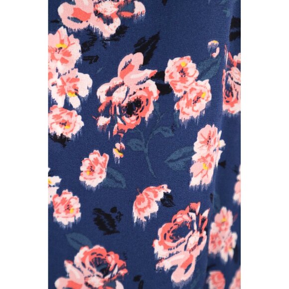 Banana Republic‎ Blouse Floral Navy Sleeveless with Adjustable Straps - Size M - Picture 4 of 10